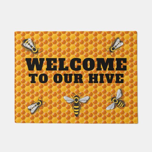 Paillasson Bee Hive Honeycomb Modèle (Devant)