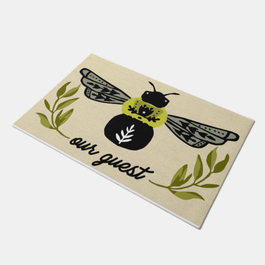 Paillasson Bee Our Guest Doormat| Abee lover cadeau (Incliné)