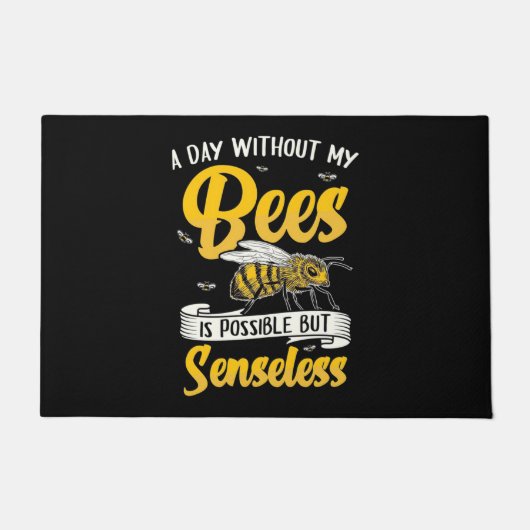 Paillasson Beekeeper Gift | A Day Without My Bees (Devant)