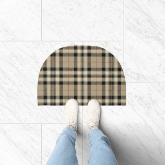 Paillasson Beige classique + Plaid noir
