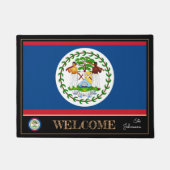 Paillasson Bélize & Belize Flag house mats / sports Bienvenue (Devant)