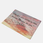 Paillasson Belle conception de coucher du soleil de ciel (Incliné)