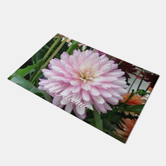 Paillasson Belle Fleur Dahlia Purple Clair (Incliné)