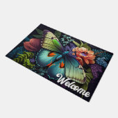 Paillasson Belle illustration de papillon artistique (Incliné)