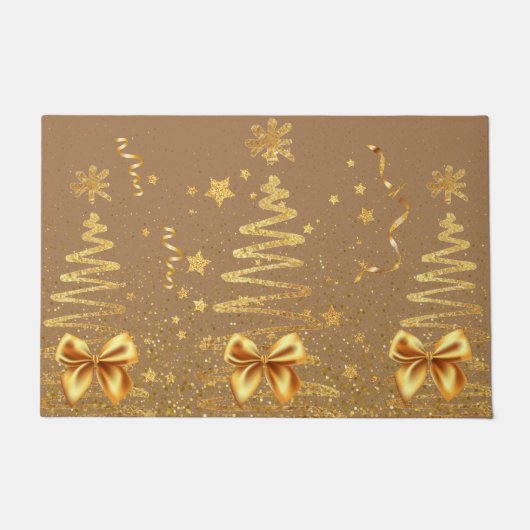 Paillasson Belle parties scintillant de luxe marron naturel (Devant)