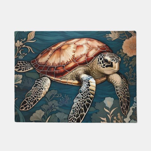 Paillasson Belle tortue sous-marine (Devant)