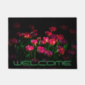 Paillasson Belles fleurs de tulipe foncées (Devant)