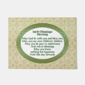 Paillasson Bénédiction irlandaise de mariage, or et mariage (Devant)