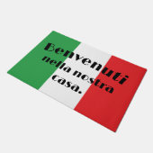 Paillasson Benvenuti Nella Nostra Casa Drapeau de l'Italie (Incliné)