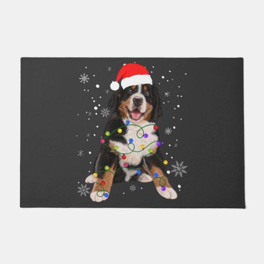 Paillasson Berese Mountain Dog Lights Christmas Matching Fam (Devant)