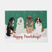 Paillasson Bernese Leonberger Les Grandes Pyrénées Noël  (Devant)