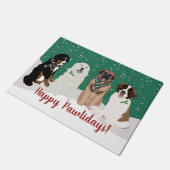 Paillasson Bernese Leonberger Les Grandes Pyrénées Noël  (Incliné)