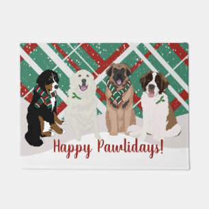 Paillasson Bernese Leonberger Les Grandes Pyrénées Noël