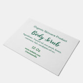 Paillasson Beurre de corps bio vert nature ajouter le nom dan (Incliné)