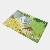 Paillasson Biche et faon (Incliné)