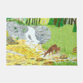 Paillasson Biche et faon (Devant)