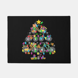 Paillasson Bicycle Christmas Tree Funny Biker Bicyclist