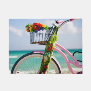 Paillasson Bicyclette sur la plage Miami, la Floride