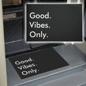 Paillasson Bien. Vibes. Seulement. Noir et blanc personnalisa