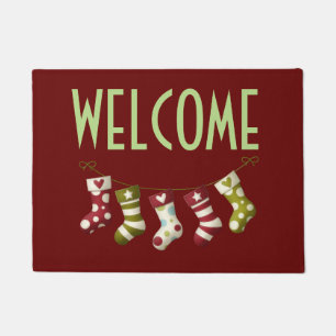 Paillasson Bienvenue 18" x 24" Porte Mat/Stockings