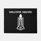 Paillasson Bienvenue à bord de la fusée spatiale (Devant)
