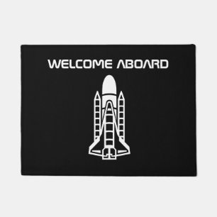 Paillasson Bienvenue à bord de la fusée spatiale