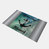 Paillasson Bienvenue À Bord Du Mat Océanique Nautique (Incliné)