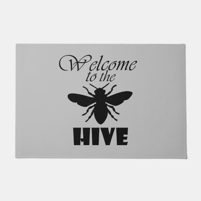 Paillasson Bienvenue à Hive-Grey (Devant)