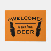 Paillasson Bienvenue à la bière Gold (Devant)