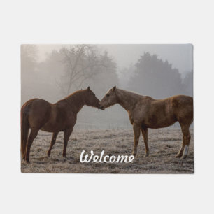 Paillasson Bienvenue à l'amour du cheval