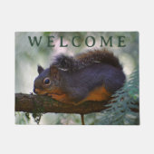 Paillasson Bienvenue à Little Douglas Squirrel (Devant)