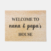 Paillasson Bienvenue À Nana Et Papa House Grand-Père (Devant)