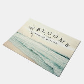 Paillasson Bienvenue à notre Beach House Ocean Seagull Coasta (Incliné)