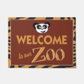 Paillasson Bienvenue à notre Zoo drôle (Devant)
