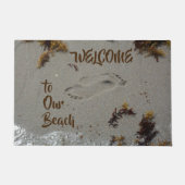 Paillasson Bienvenue à Our Beach Footprints in Sand (Devant)