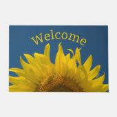 Paillasson Bienvenue à Sunflower jaune (Devant)