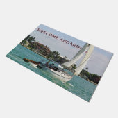 Paillasson Bienvenue Accueil Porte de voile Mat (Incliné)