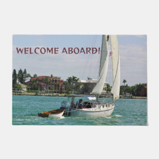 Paillasson Bienvenue Accueil Porte de voile Mat