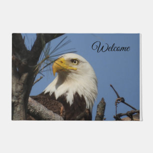 Paillasson Bienvenue Aigle à chaume dans le nid