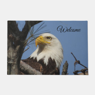 Paillasson Bienvenue Aigle à chaume dans le nid