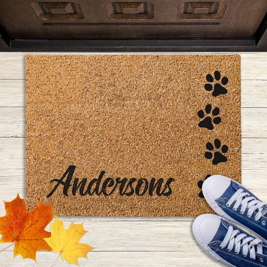 Paillasson Bienvenue Amoureux des chiens de chat animal de co