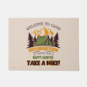 Paillasson Bienvenue Au Camp Quitcherbitchin Happy Camper (Devant)