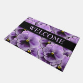 Paillasson Bienvenue au jardin de Pansy (Incliné)