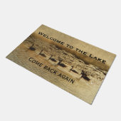 Paillasson Bienvenue au lac des Oies d'Or (Incliné)