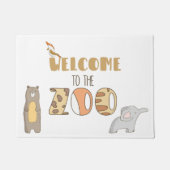 Paillasson Bienvenue Au Zoo Door Mat (Devant)