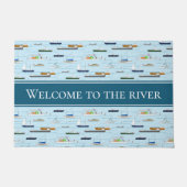 Paillasson bienvenue aux bateaux fluviaux voiliers (Devant)