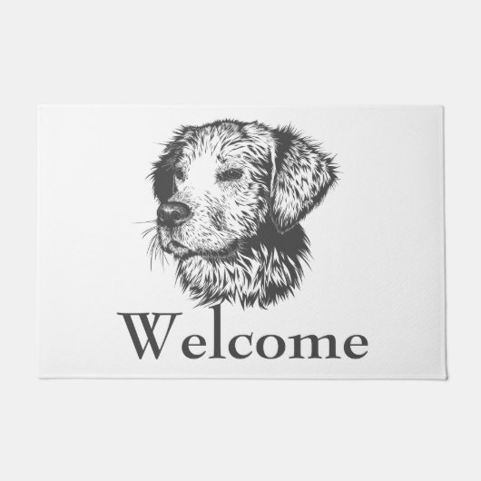 Paillasson Bienvenue chien (Devant)