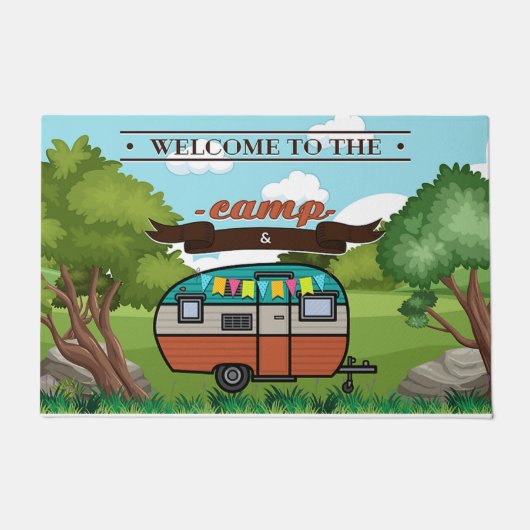 Paillasson Bienvenue customisé À Notre Camp (Devant)