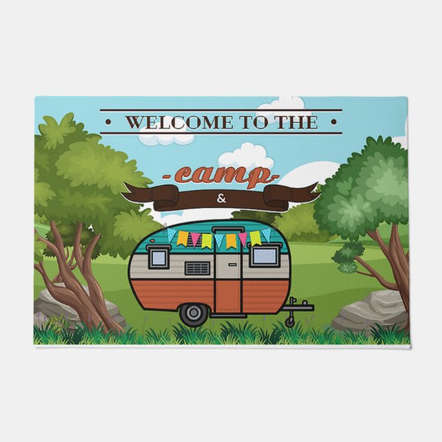 Paillasson Bienvenue customisé À Notre Camp (Devant)