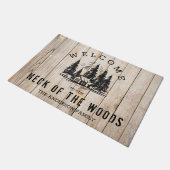 Paillasson Bienvenue dans notre famille de cou de cabines de  (Incliné)